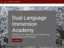Tablet Screenshot of collegevilleschool.org